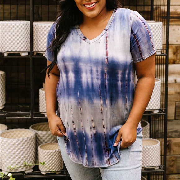 Bamboo Blues Tie Dye Top - Picture 5 of 12